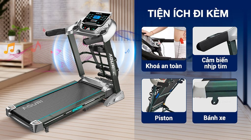 máy chạy bộ AGURI AGT-115L 8