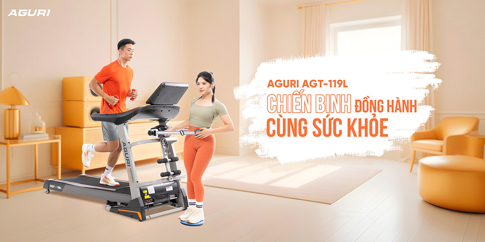 máy chạy bộ AGURI AGT-119L 1
