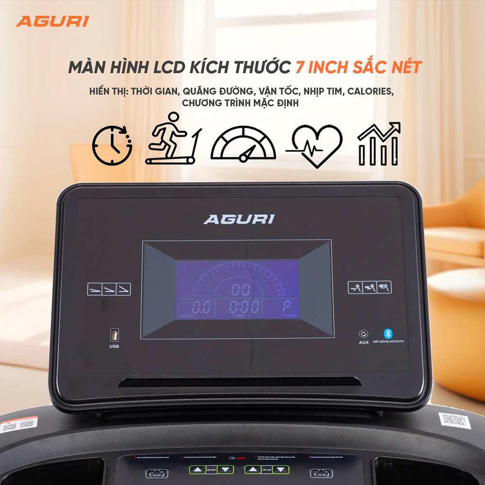 máy chạy bộ AGURI AGT-119L 3