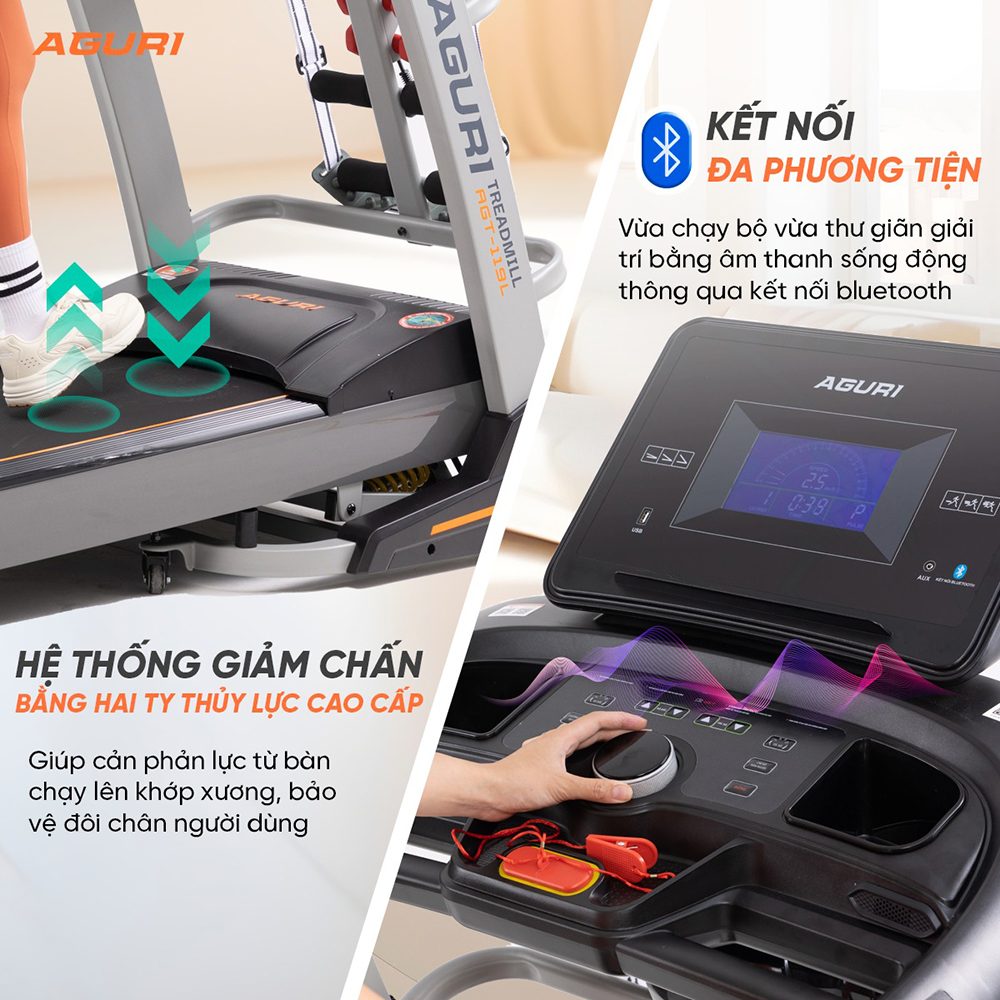 máy chạy bộ AGURI AGT-119L 5