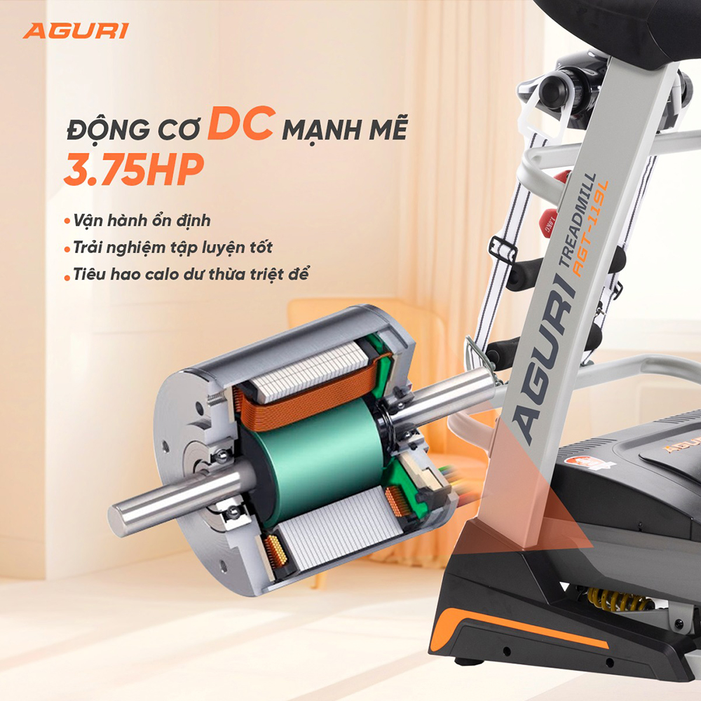 máy chạy bộ AGURI AGT-119L 6