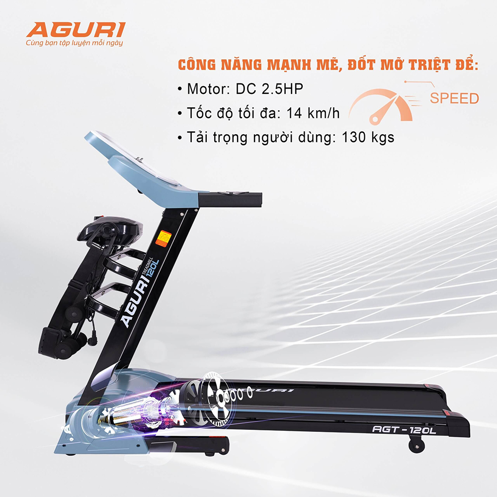 máy chạy bộ AGURI AGT-120L 3
