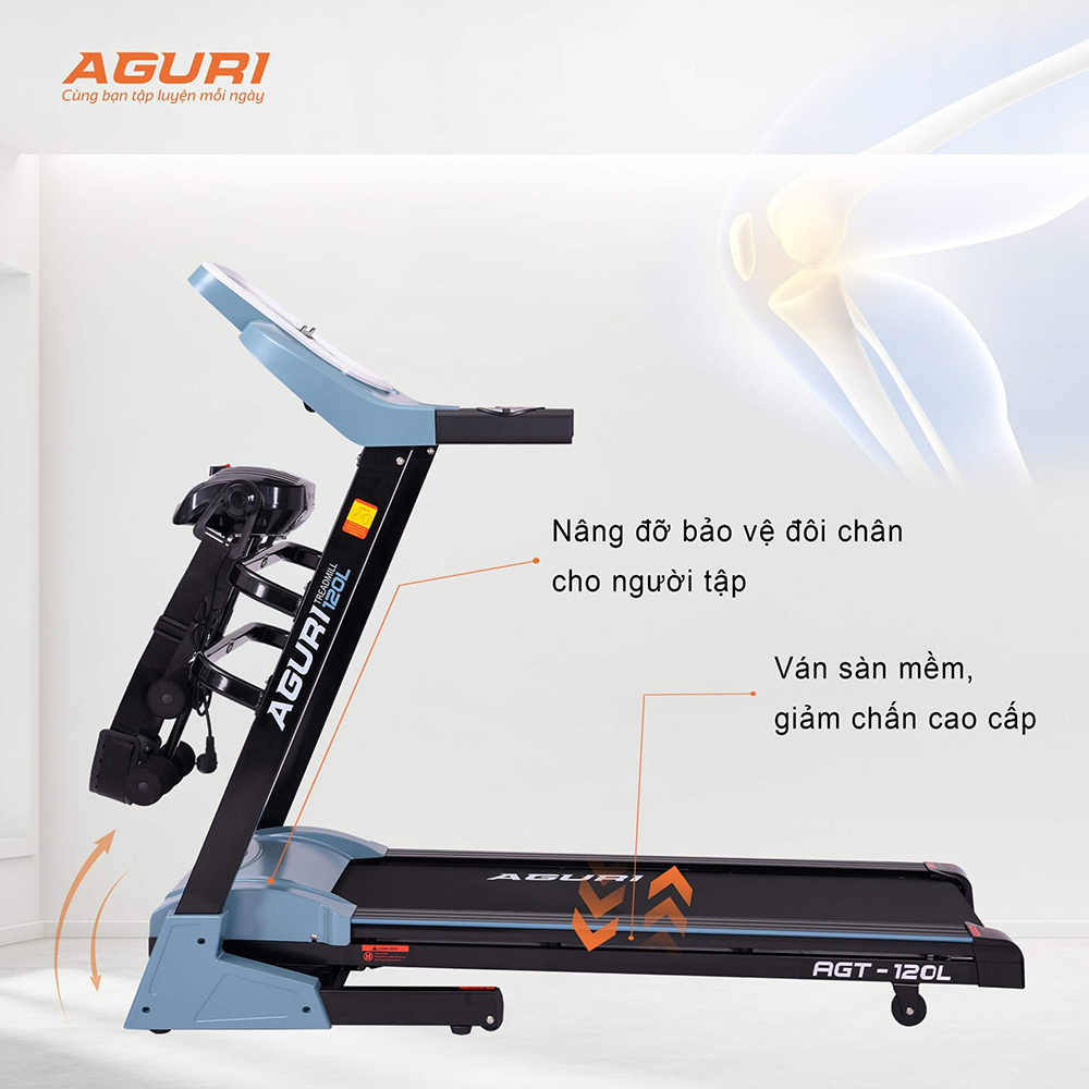 máy chạy bộ AGURI AGT-120L 7