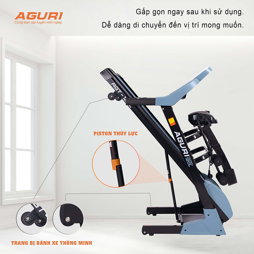 máy chạy bộ AGURI AGT-120L 9