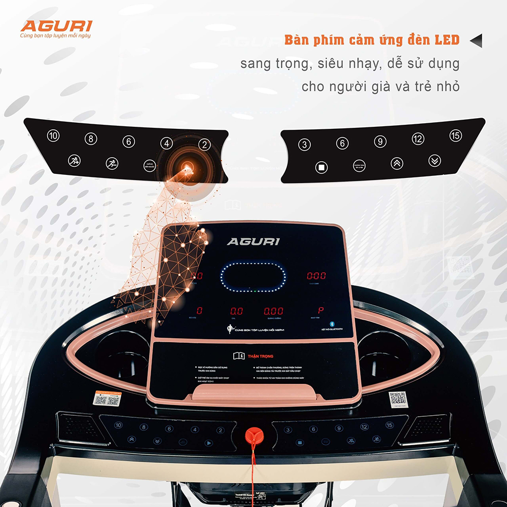 máy chạy bộ AGURI AGT-121LE 5