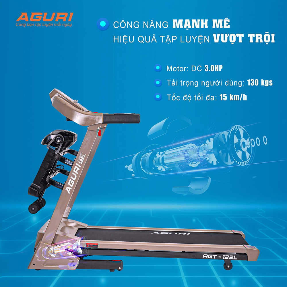 máy chạy bộ AGURI AGT-122L 3