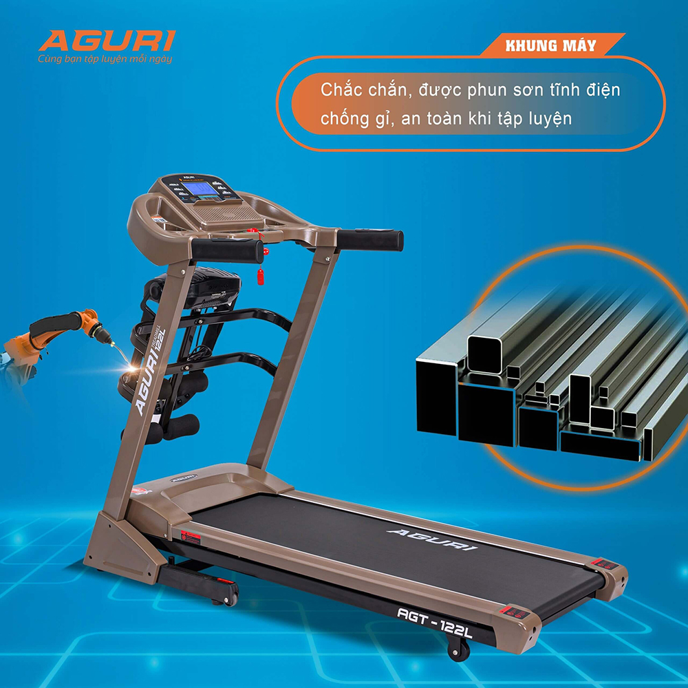 máy chạy bộ AGURI AGT-122L 5