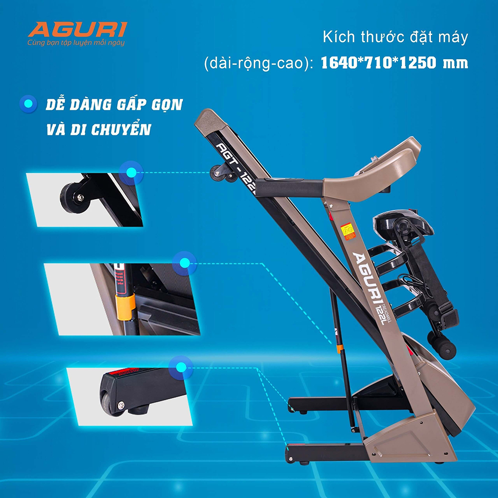 máy chạy bộ AGURI AGT-122L 9