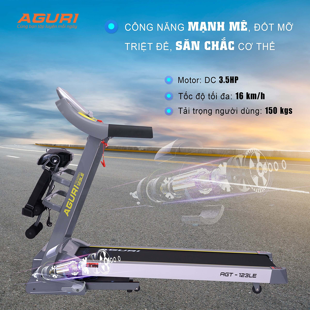 máy chạy bộ AGURI AGT-123LE 3