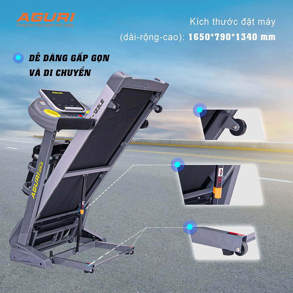 máy chạy bộ AGURI AGT-123LE 9