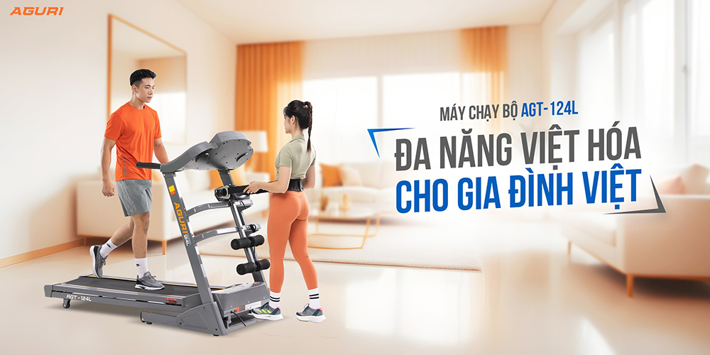 máy chạy bộ AGURI AGT-124L 1