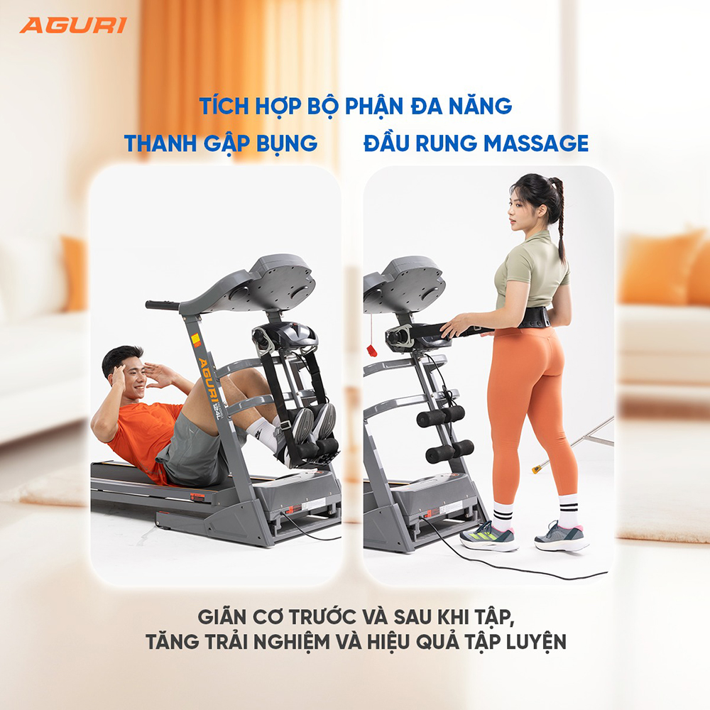 máy chạy bộ AGURI AGT-124L 12