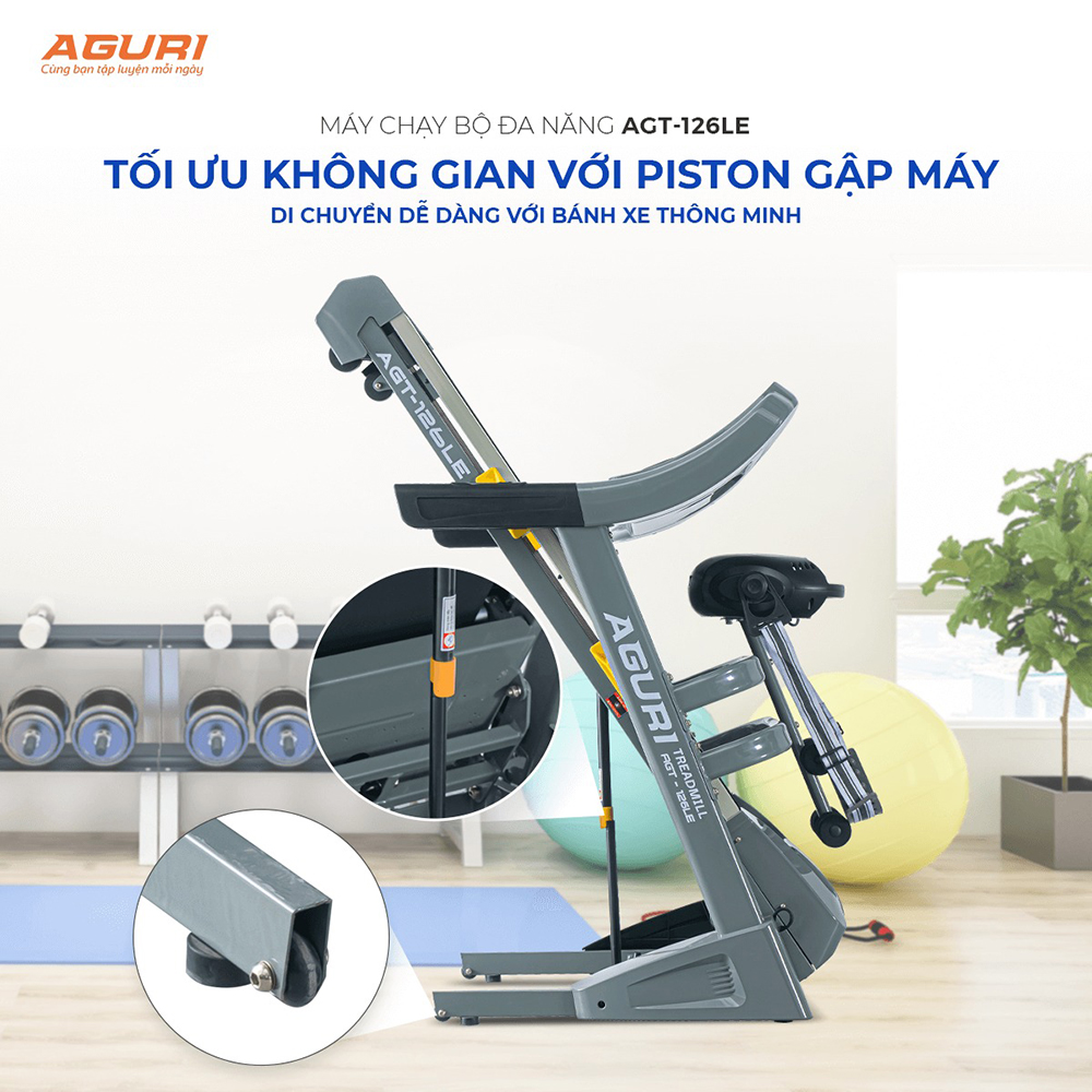 máy chạy bộ AGURI AGT-126LE 12