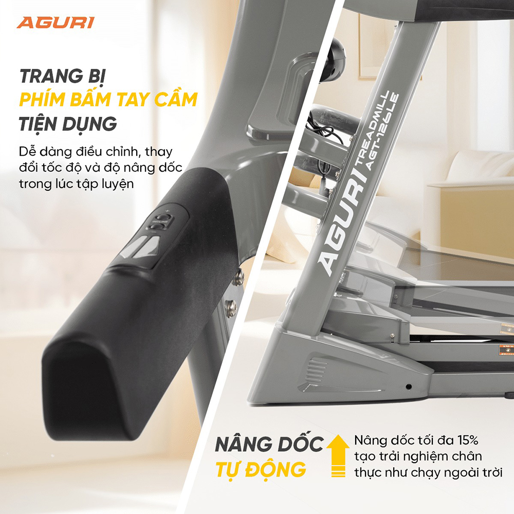 máy chạy bộ AGURI AGT-126LE 5