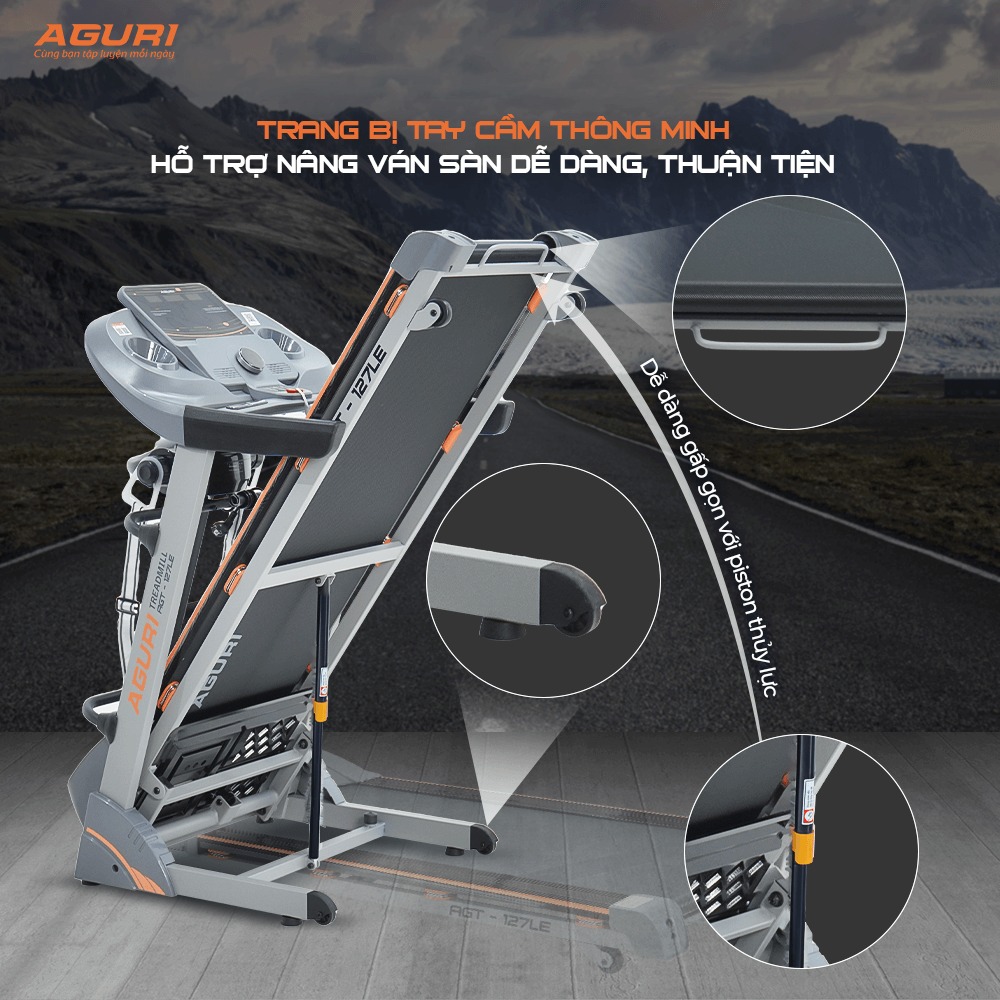 máy chạy bộ AGURI AGT-127LE 5