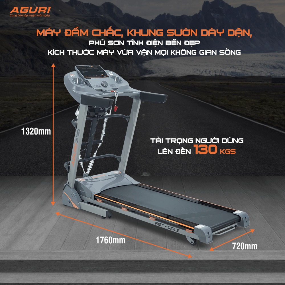 máy chạy bộ AGURI AGT-127LE 7