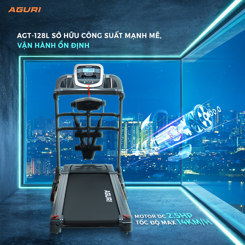 máy chạy bộ AGURI AGT-128L 6