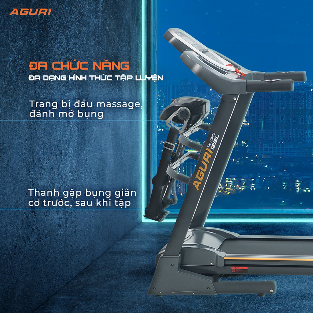 máy chạy bộ AGURI AGT-128L 8