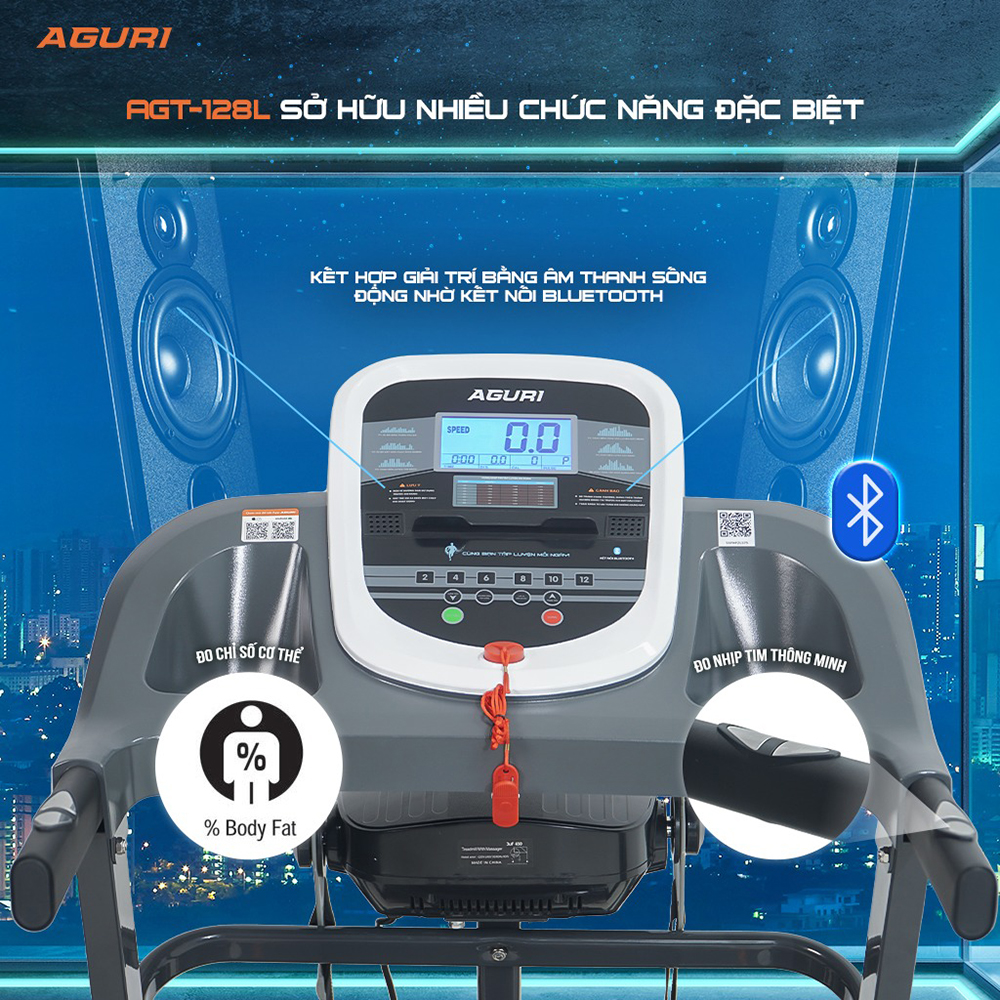 máy chạy bộ AGURI AGT-128L 9