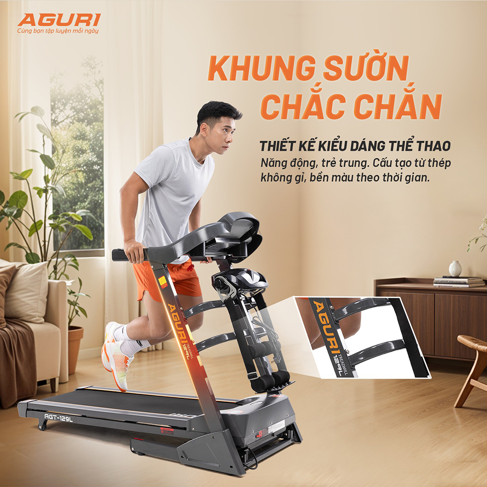 máy chạy bộ AGURI AGT-129L 11