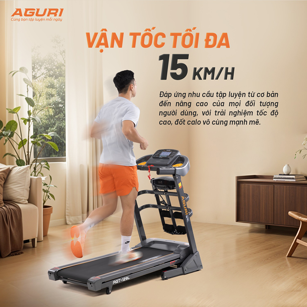 máy chạy bộ AGURI AGT-129L 3