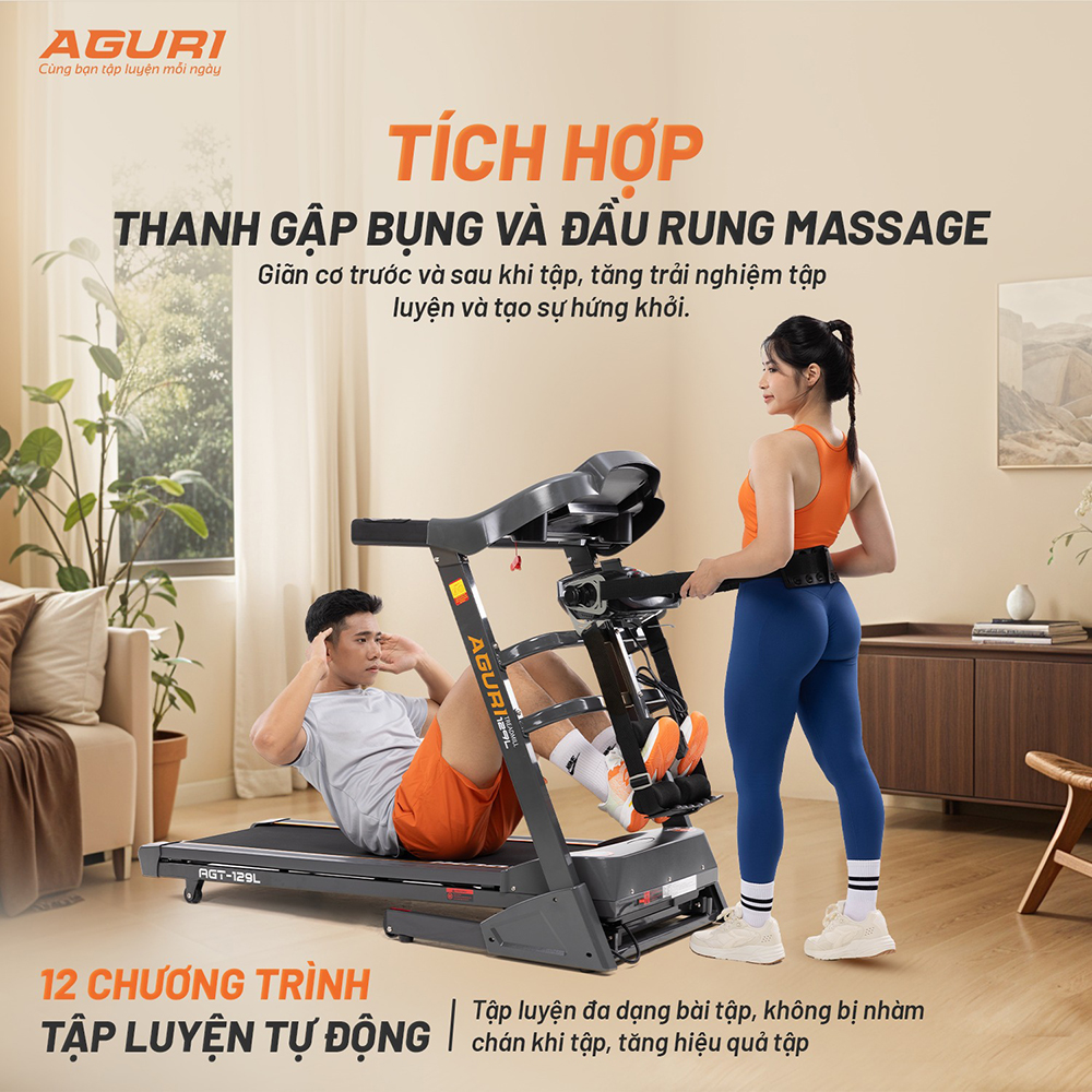 máy chạy bộ AGURI AGT-129L 6