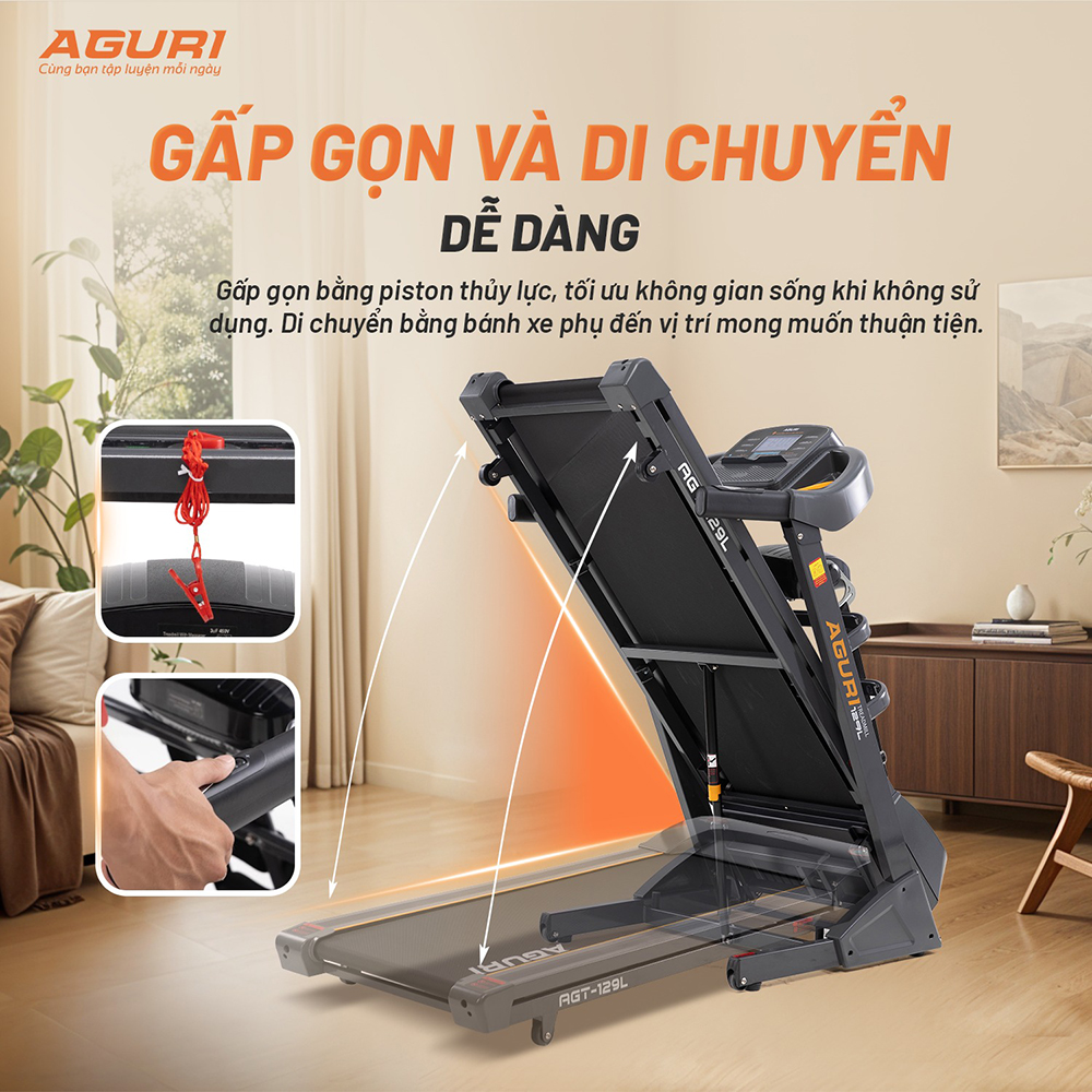 máy chạy bộ AGURI AGT-129L 9