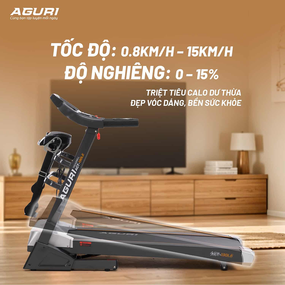 máy chạy bộ AGURI AGT-130LE 5