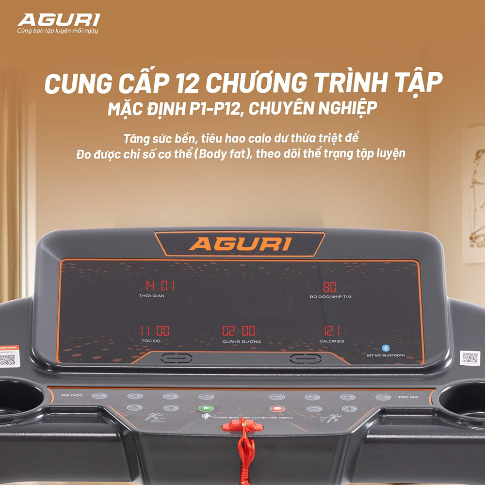 máy chạy bộ AGURI AGT-130LE 7