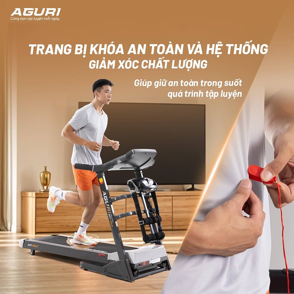 máy chạy bộ AGURI AGT-130LE 9