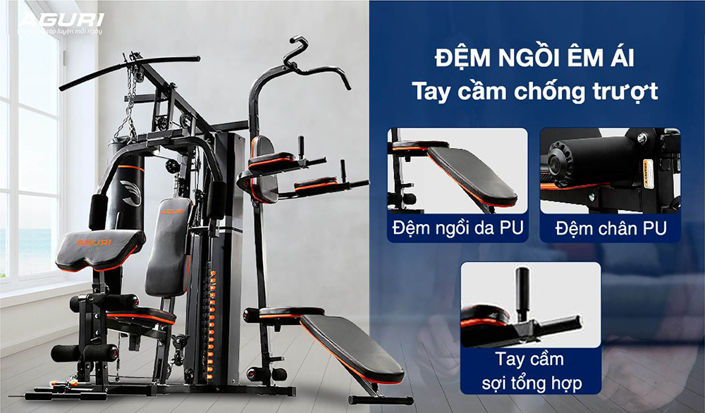 giàn tạ đa năng AGURI AGG-401 3