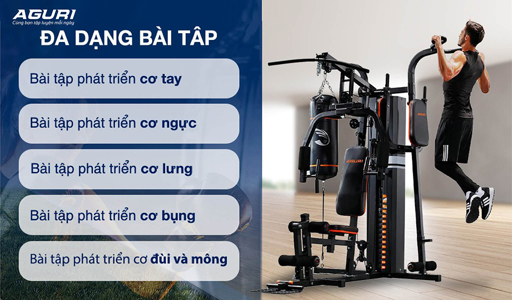 giàn tạ đa năng AGURI AGG-401 7