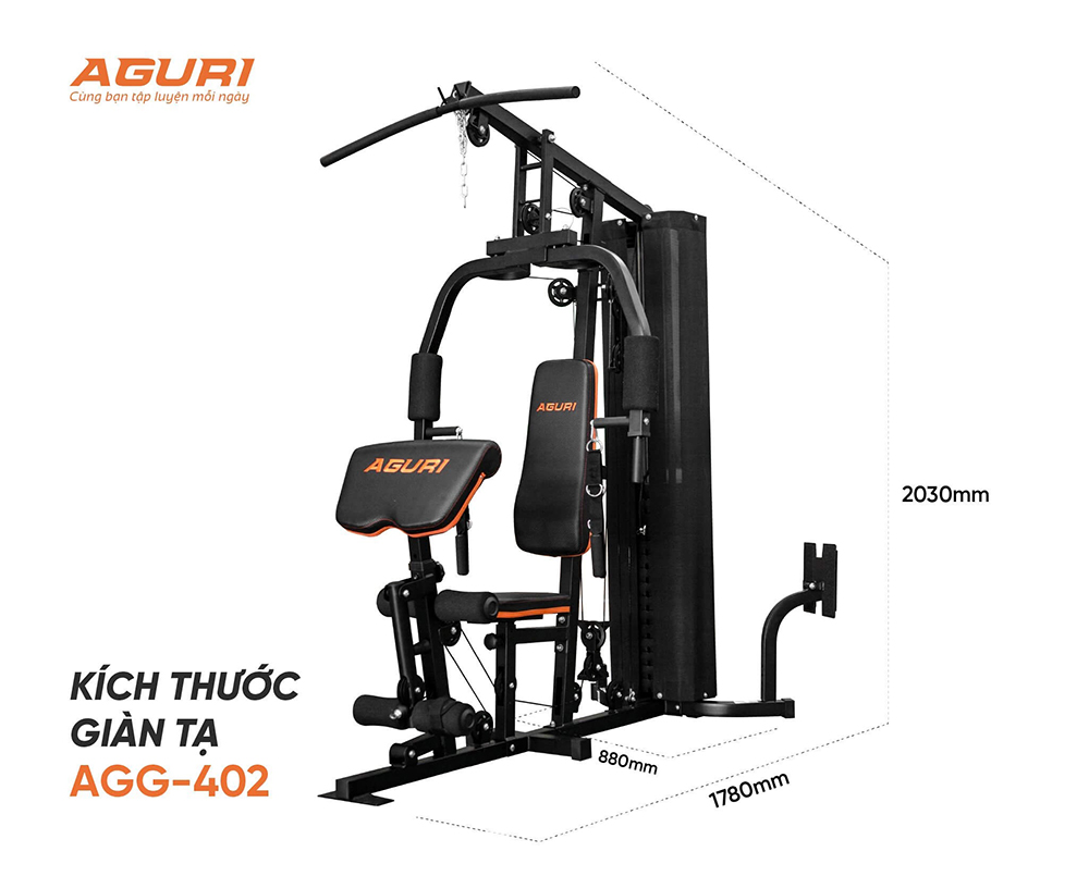 giàn tạ đa năng AGURI AGG-402 1