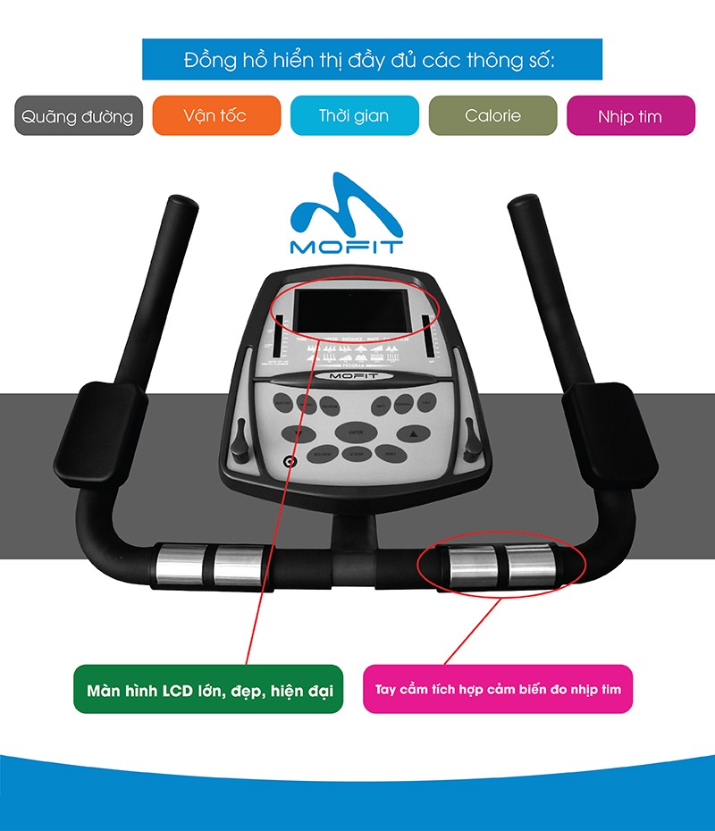 xe đạp tập thể dục Mofit Evo 3750 2