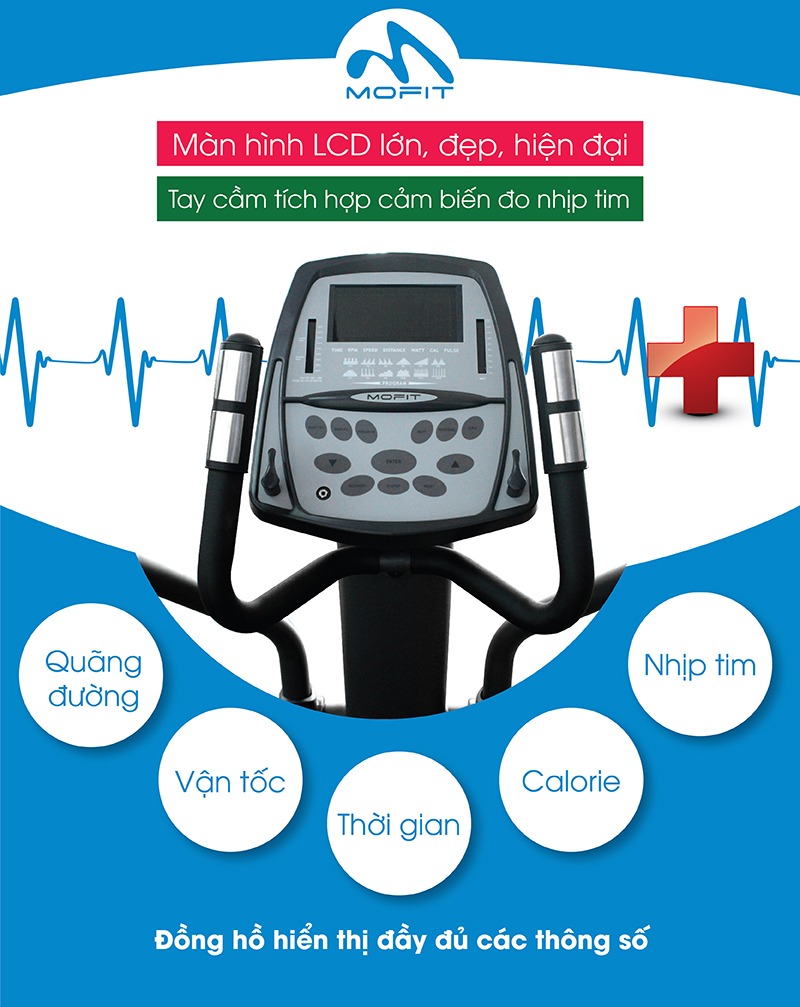 xe đạp tập thể dục Mofit Evo 3800 2