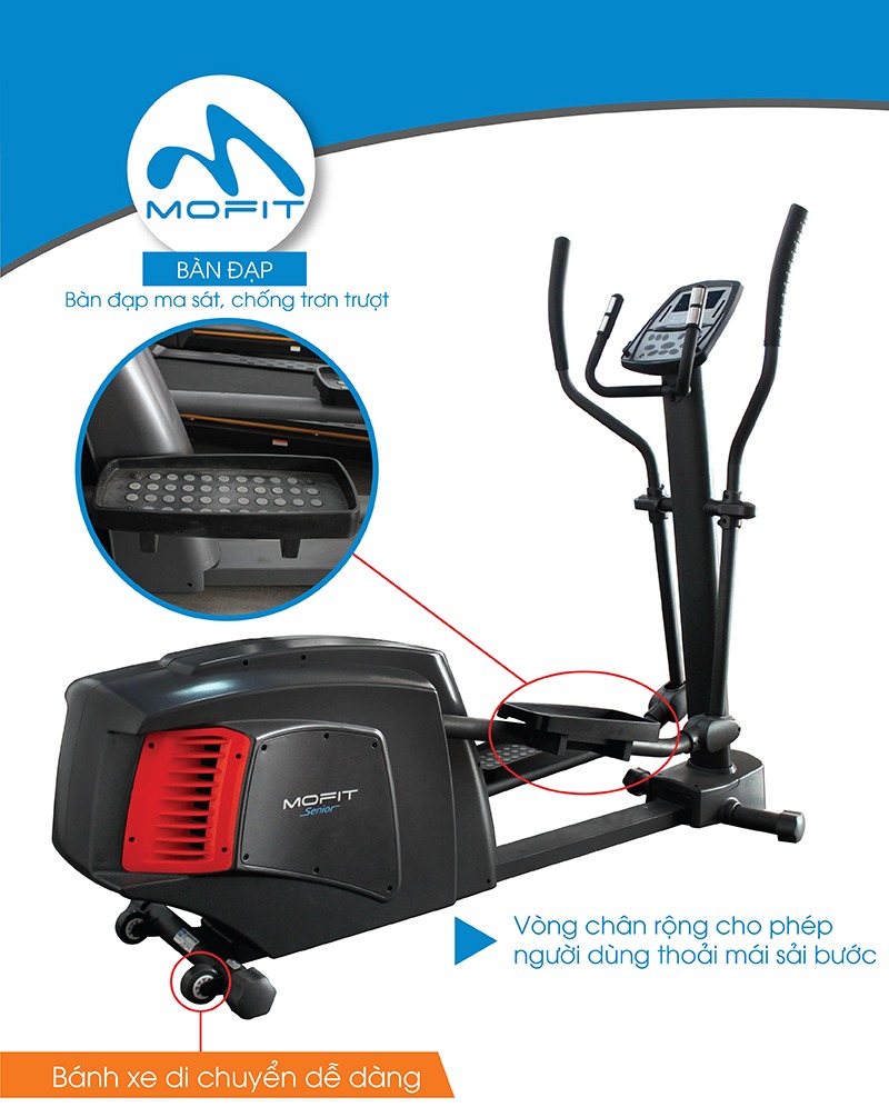 xe đạp tập thể dục Mofit Evo 3800 3