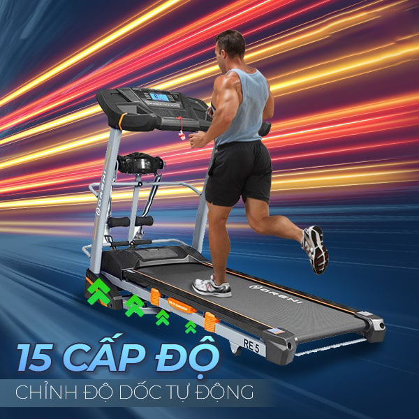 TỐC ĐỘ 1 - 18 KM/H VÀ ĐỘ DỐC TỰ ĐỘNG 15 CẤ