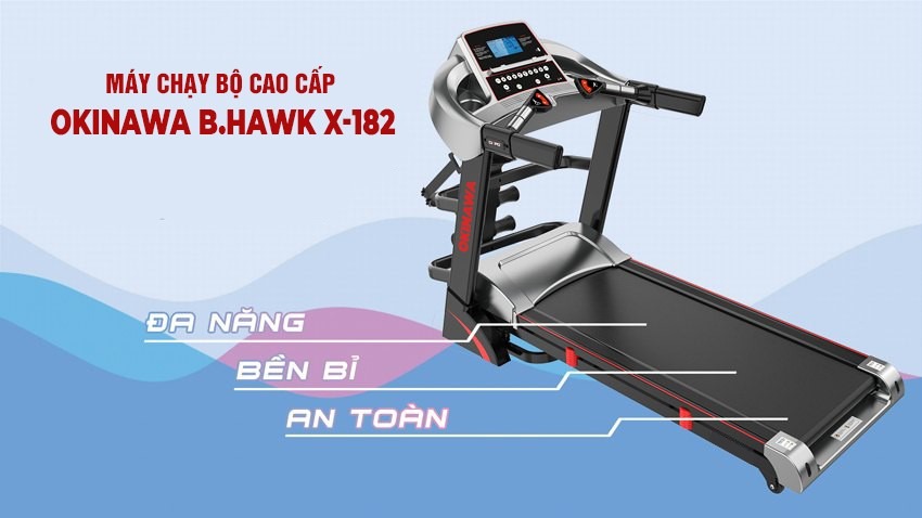 máy chạy bộ Okinawa B.HAWK X-182 1