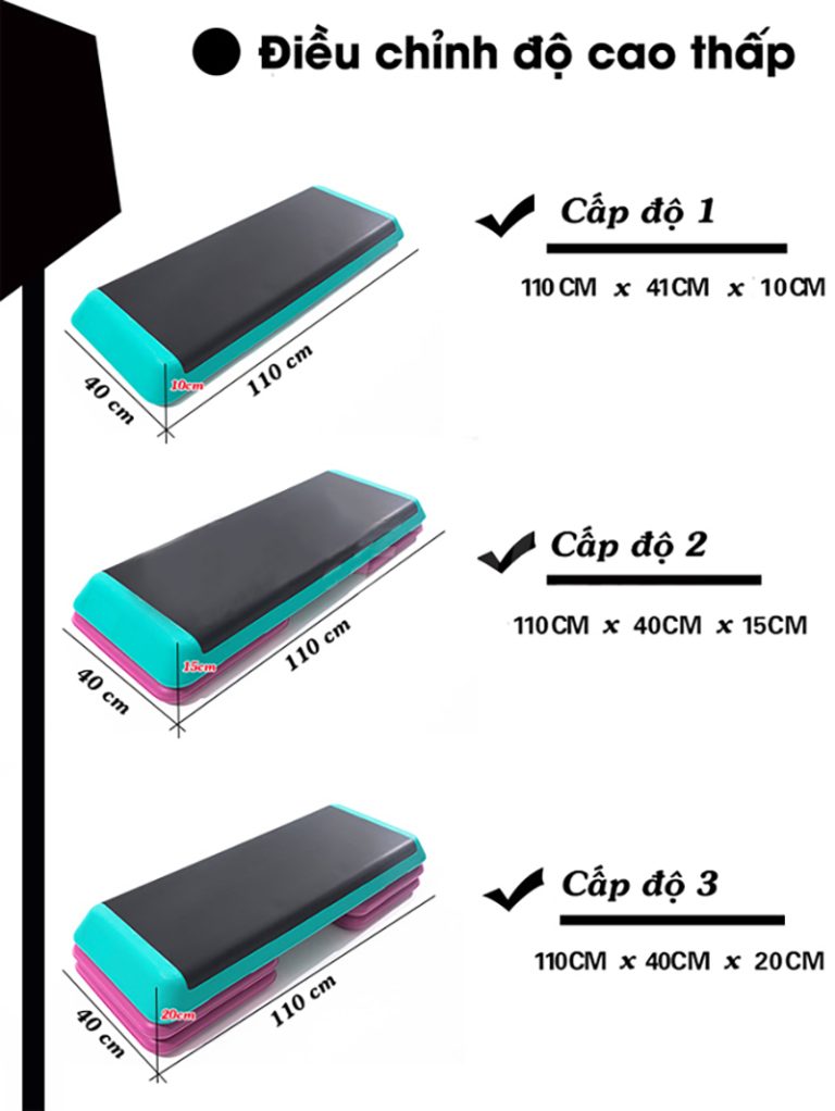 THIẾT KẾ CHẮC CHẮN, ĐIỀU CHỈNH 3 MỨC CHIỀU CAO