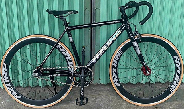 xe đạp Fixed Gear AZURE A4 đen