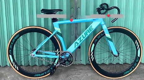 xe đạp Fixed Gear AZURE A7 xanh