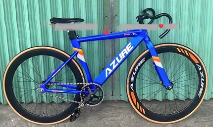 xe đạp Fixed Gear AZURE A7 xanh dương