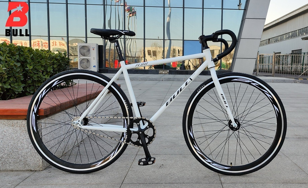 xe đạp Fixed Gear BULL FC88 trắng