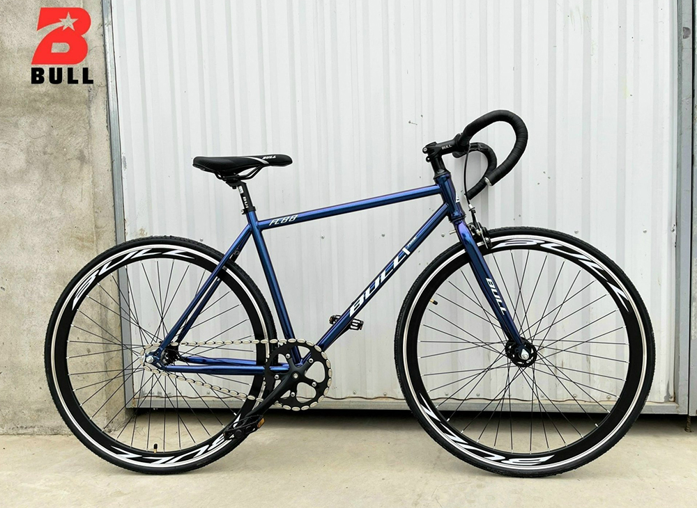 xe đạp Fixed Gear BULL FC88 xanh dương