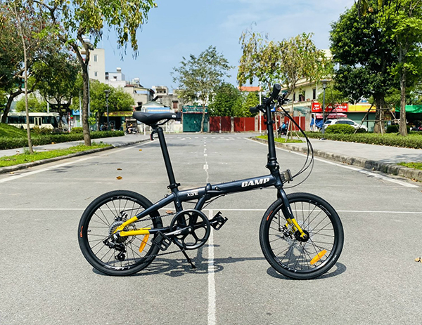 xe đạp gấp CAMP X-ONE đen vàng