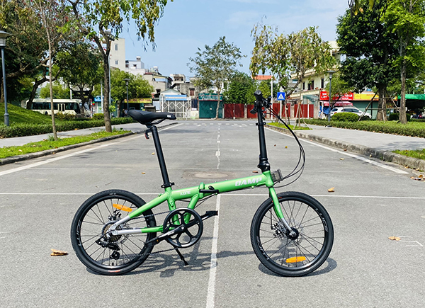 xe đạp gấp CAMP X-ONE xanh lá
