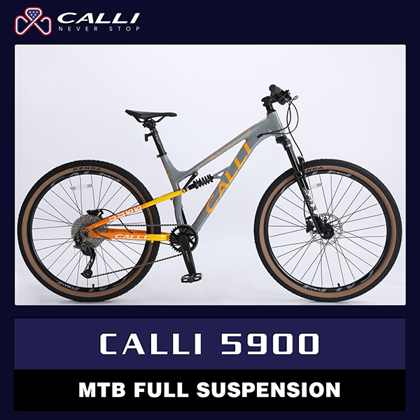 xe đạp địa hình thể thao CALLI 5900 ghi