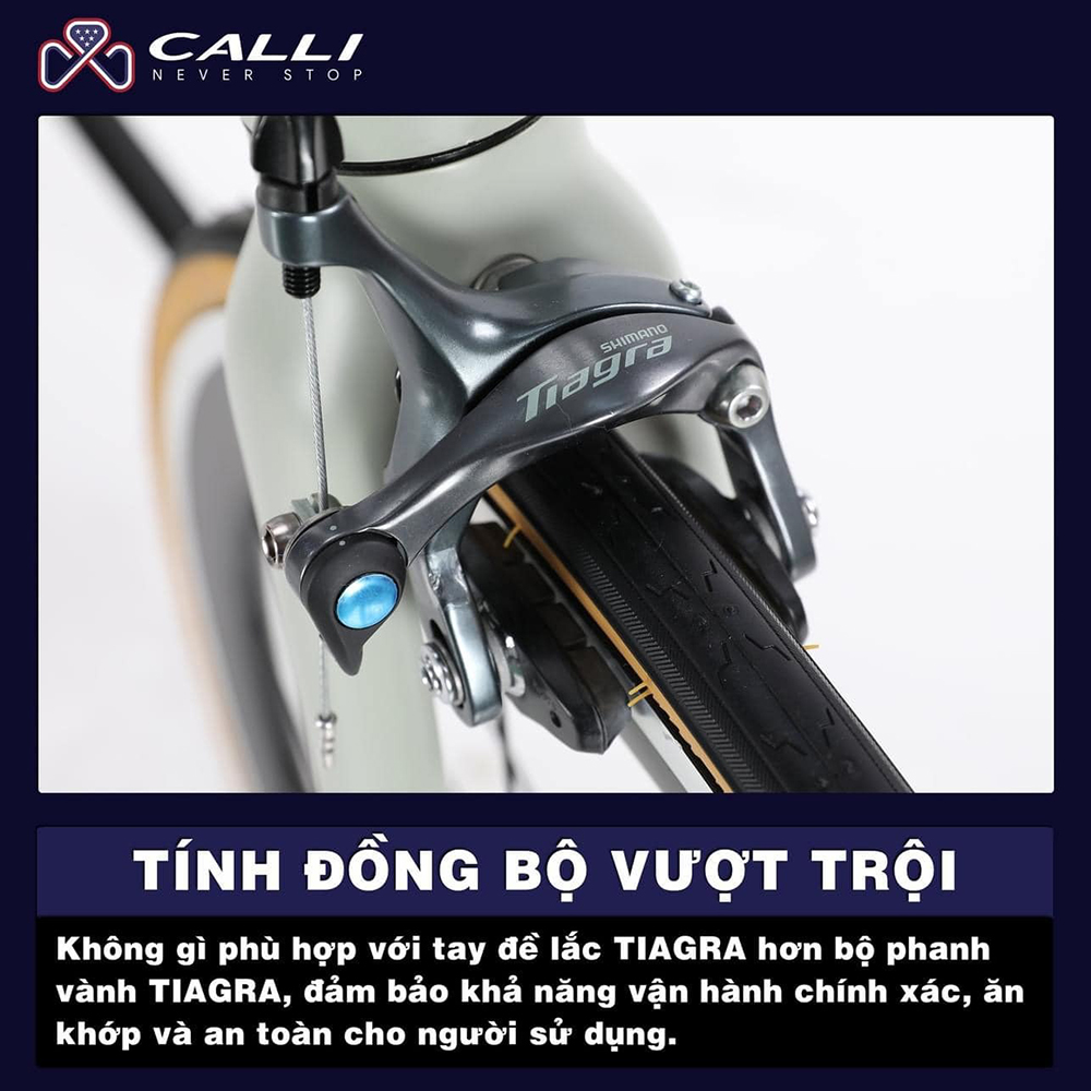 phanh vành xe đạp đua CALLI R6.5 2025