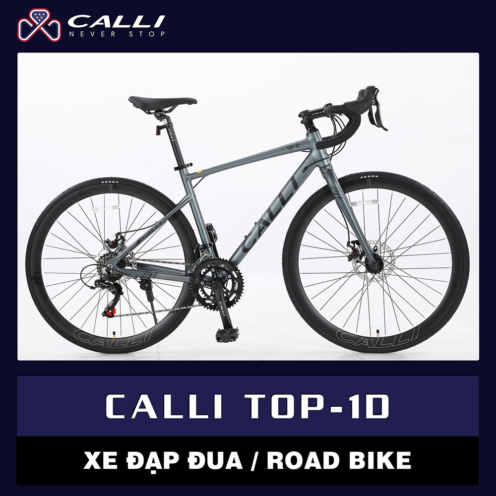 xe đạp đua CALLI TOP-1D xám