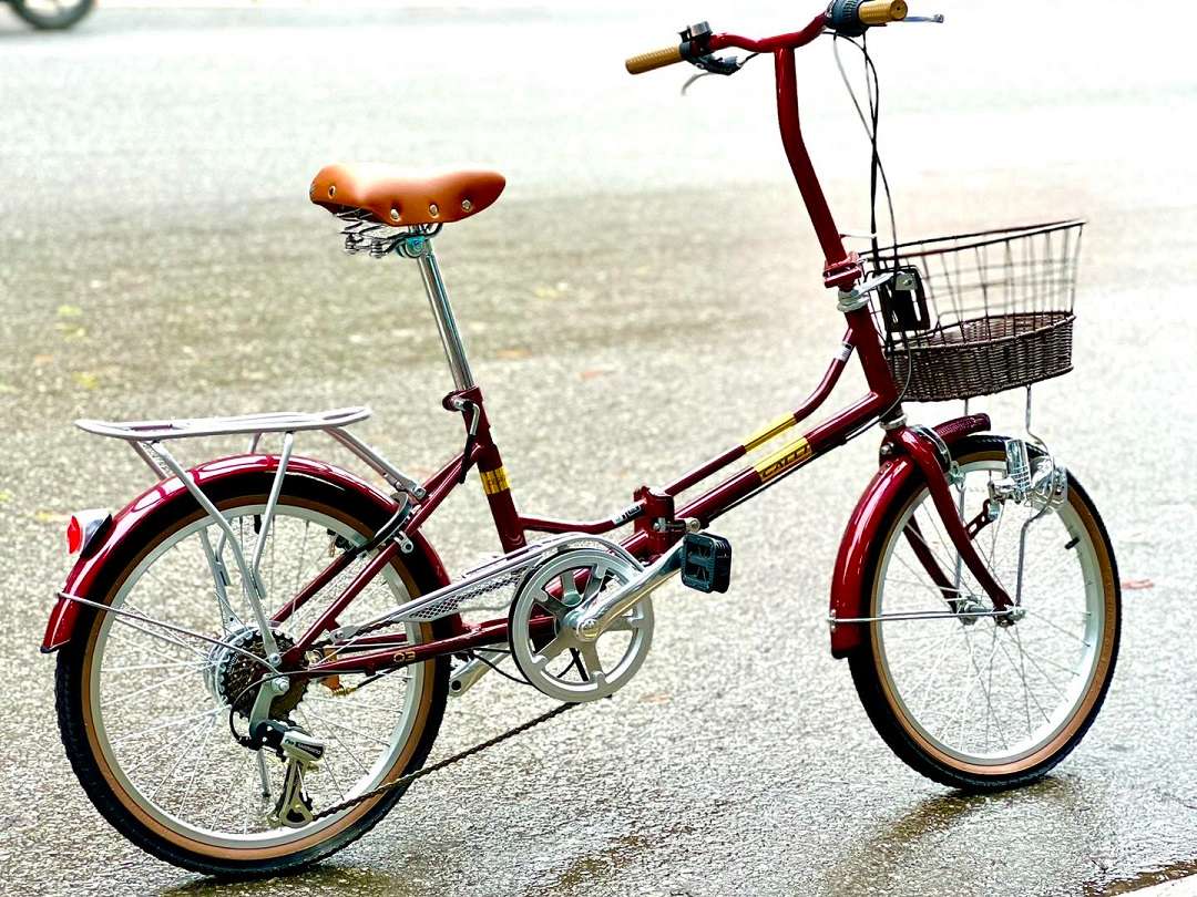 Xe đạp gấp Calli Q3 mầu Đỏ